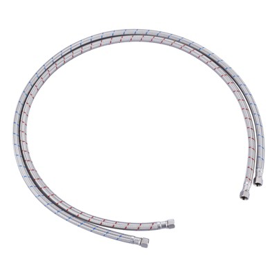 WOWOW 3/8 in. Compression x 3/8 in. Compression x 12 in. Braided Stainless Steel Faucet Connector