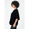 Roaman's Women's Plus Size Notch-Neck Flutter-Sleeve Blouse - 4 of 4