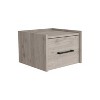 NicBex Nightstand with Drawers or Cabinets,1pc Side Table with Wood Frame,Bedside Table for Bedroom,Living Room,Gray/Brown - 2 of 4