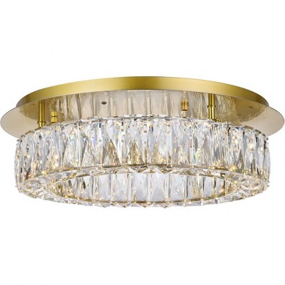 Elegant Lighting Monroe - Light Flush Mount in  Gold