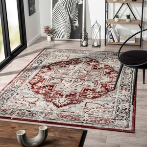 Luxe Weavers Moroccan Floral Vintage Indoor Area Rug - 1 of 4