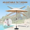 CAVINAS 10 FT Pool Umbrella, Table Umbrella with Crank Waterproof Pool Umbrellas Outdoor for Patios and Gardens, without Base - 3 of 4