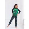 Harry Potter Hufflepuff Ravenclaw Slytherin Gryffindor Girls Pajama Shirt and Pants Little Kid to Big Kid - 2 of 4