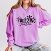Simply Sage Market Women's Lightweight Garment Dyed Graphic Sweatshirt It's Freezing Season - 2 of 4