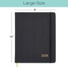 2026 Textured Cover Weekly Monthly Planner, 8"x10": 14 Months (Nov 2025-Dec 2026) / 2026 Calendar / 2026  Organizer (Black) - 4 of 4