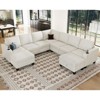 Belffin Chenille U-Shaped 8-Seater Modular Sectional - Convertible Sofa with Hidden Storage & Tool-Free Assembly - 3 of 4