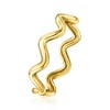 Pure Collection by Ross-Simons Italian 14kt Yellow Gold Zigzag Ring - 3 of 4