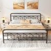 Infans King Size Bed Frame Mattress Foundation w/ Headboard 12.5" Under-bed Storage - 4 of 4