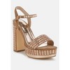 Starlet Rhinestones Embellished Ankle Strap Heels Women - 2 of 4