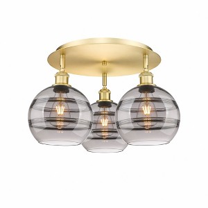 Rochester - 3 Light Flush Mount In Industrial Style-10.88 Inches Tall and 19.75 Inches Wide - 1 of 1
