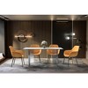 LeisureMod Kova Series Modern Rectangular Dining Table with Sintered Stone/Glass Top and Acrylic Base - 3 of 4