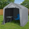 Karl Home | 8 ft. x 8 ft. Gray Portable Storage Shed - 4 of 4
