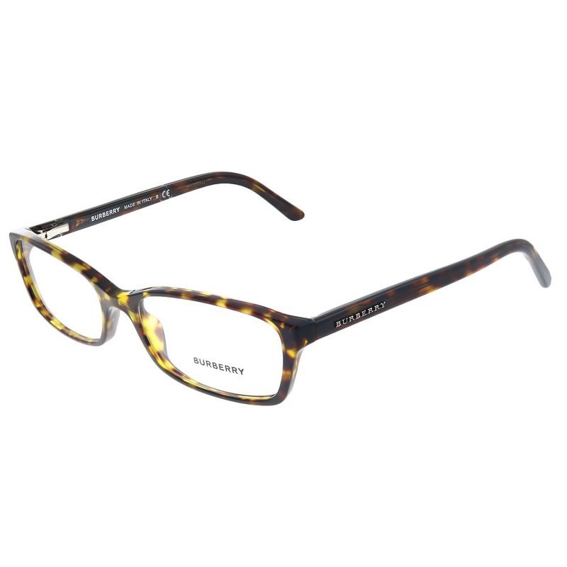 Burberry BE 2073 3002 Unisex Rectangle Eyeglasses Tortoise 53mm, 1 of 4
