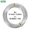Unique Bargains Aluminum Gardening Branch Bonsai Training Wire 1 Roll - 3 of 4