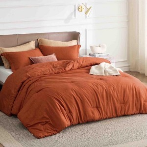 BAGOKIE 3-Piece Bed in a Bag Comforter Set - 1 of 4