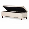 NicBex Modern 50.85" Storage Bench Wood Accent Stools with Nailhead Trims and Button Tufted for Bedroom and Entryway - 2 of 4