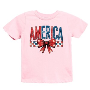 The Juniper Shop Coquette America Checkered Youth Short Sleeve Tee - 1 of 4