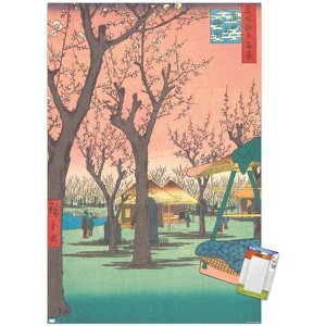 Trends International Utagawa Hiroshige - Plum Garden at Kamata Unframed Wall Poster Prints - 1 of 4