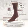 Men Dress Solid Socks Cotton - 6 Pack - Casual, Crew, Lightweight, Business - Shoe 9-12 L, 12-15 XL - Black, Brown, Beige| 7BIGSTARS KINGDOM - 2 of 4