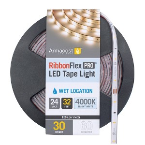 Armacost Lighting RibbonFlex Pro 24V White Outdoor LED Strip Light Tape 30LED/m Cabinet Lights - 1 of 1