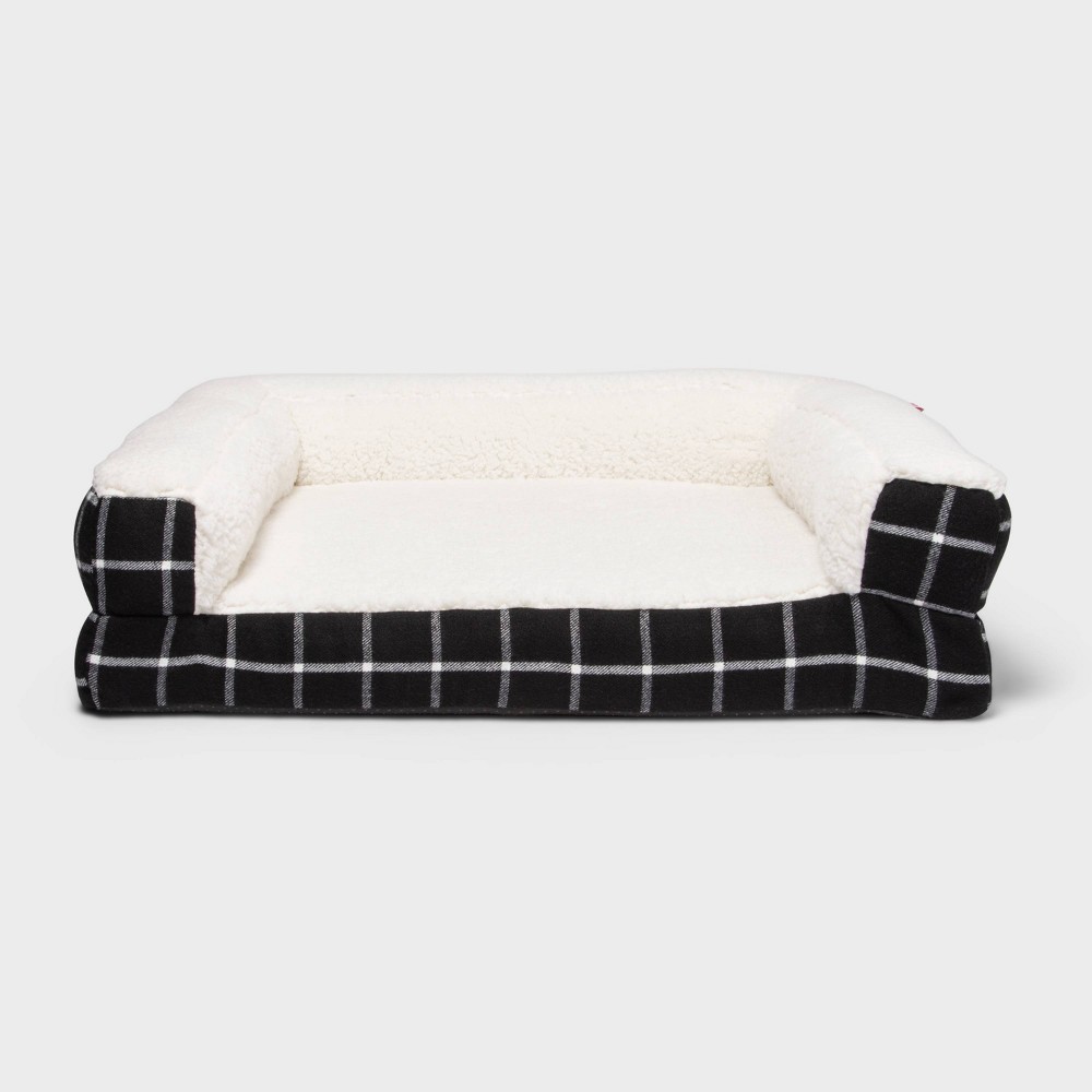 Window Pane Plaid Pillow Couch Dog Bed - M - Boots & Barkley™