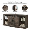 SinCiDo Farmhouse TV Stand for Up to 85" TVs, Rustic Entertainment Center w/Sliding Barn Door, Media Console w/Storage Cabinet - 2 of 4