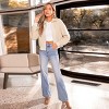 Women's Apricot Collared Front Zipper Bomber Coat - Cupshe - 2 of 4