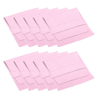 Unique Bargains Portable Microfiber Velvet Soft Jewelry Pouches 10 Pcs