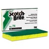 Scotch-Brite PROFESSIONAL Medium-Duty Scrubbing Sponge, 3.6 x 6.1, 0.7" Thick, Yellow/Green, 20/Carton - image 3 of 3