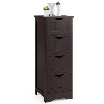 Costway 71'' Tall Tower Bathroom Storage Cabinet Organizer Display - See Details - Brown