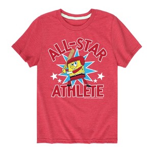 Boys' - SpongeBob SquarePants - American All Star Short Sleeve Graphic T-Shirt - 1 of 4