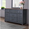 ORRD 9-Drawer Dresser, No Assembly Required, Fully Assembled Corduroy Blue Chest with Soft-Close Drawers & Felt Lining, 66" Wide - 3 of 4