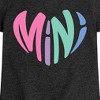 Girls' - Instant Message - Mini Heart Fitted Short Sleeve Graphic T-Shirt - 2 of 4