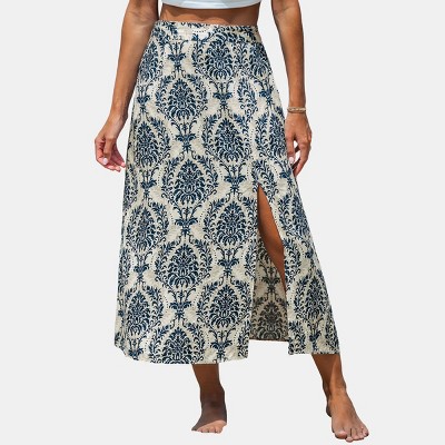 Women's High Waist Straight Maxi Beach Cover-Up Skirt - Cupshe