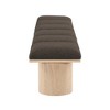 Meridian Furniture,Pavilion Boucle Fabric Bench - 3 of 4