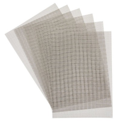 Stockroom Plus 6 Pack Stainless Steel Wire Mesh Sheets with 1 mm Holes for Vent Metal Screens, 11.8 x 8.2 in