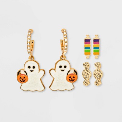 SUGARFIX by BaubleBar 'Master of Disguise' Statement Halloween Earring Set 3pc