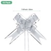 Unique Bargains Plastic Gold Edge Satin Decorations Gift Wrap Bows Pull Bows 10 Pcs - 3 of 4