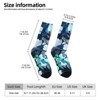 Watercolor Floral Women Printed Crew Socks Funny Funky Socks Soft Polyester Novelty Gifts for Artists Men - 2 of 4