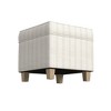 Cole Classics Square Storage Ottoman with Lift Off Top - HomePop - 3 of 4