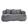 CAVINAS Corduroy Fabric Bean Bag Chair for Adults and Kids,Oversized Lazy Sofa Chair with Foam and High Back,Modern Lounge Chair for Living Room - 2 of 4