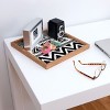 Marta Barragan Camarasa Boho Geometric 12" x 12" Medium Square Bamboo Tray - Deny Designs - 2 of 2
