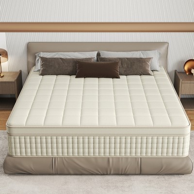 CHEVNI 10/12/14 Inch Mattress in a box Hybrid Spring Memory Foam Medium Firm