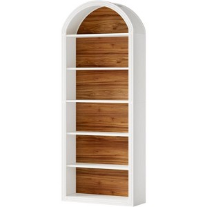 Tribesigns 6-Tier Arched Bookshelf, 77.16" Tall Bookcase, Floor Standing Open Display Rack Shelving Unit for Living Room, Home Office - 1 of 4