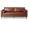 Mirod Comfy 3-seat Sofa with Wooden Legs, Polyester, for Living Room and Study - 3 of 4