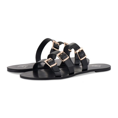 Target black hot sale strap sandals