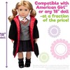 Dress Along Dolly 9pc Hermione Granger Inspired Outfit- 18" Doll Clothes & Accessories Compatible w American Girl Dolls- School Uniform Set - 2 of 4