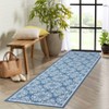 Machine Washable Modern Bedroom Area Rug Floral Large Area Rug Non Slip Throw Ultra Thin Stain Resistant Carpet for Living Room - 3 of 4