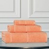 Smart Twist Viscose Cotton Blend Medium Weight Solid Thick Border Towel Set by Blue Nile Mills - 2 of 4