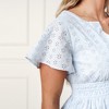 Hope & Henry Women's  Bell Sleeve Tiered Eyelet Dress - 2 of 4